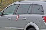 Set de 6 ornamente chedere/geamuri crom pentru Opel Astra H Caravan/Break/Combi din 2004-2010