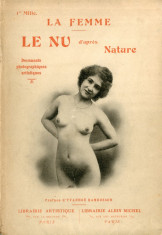 Carte Arta Fotografica 50 x Foto Nud Franceza 1905 La Femme Le Nu D&amp;#039;apres nature foto