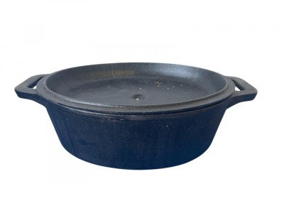 Tava fonta capac de prajit rata 32cmResigilat Handy KitchenServ foto