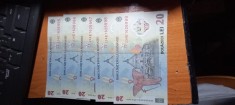 Bancnote noi 20 lei serii consecutive