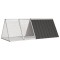 vidaXL Cușcă pentru iepuri antracit 201,5x80,5x71 cm oțel galvanizat