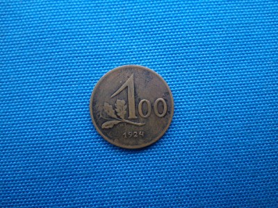 100 CRONEN 1924 AUSTRIA foto