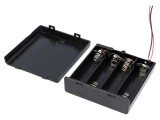 Suport 4x AA R6 cu cabluri 150mm COMF SBH-341-1AS, Confortable Electronic Co Ltd