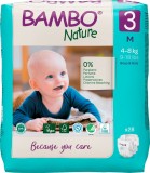 Scutece Ecolabel Nr. 3 pentru 4-8 kg, 28 bucati, Bambo Nature