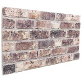 vidaXL Panouri de perete 10 pcs Maro &icirc;nchis 100 x 50 cm Spumă EPS 42046100