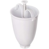 Accesoriu de Bucatarie pentru Gogosi, Cyrax, Dozator pentru Aluat, Dispozitiv Manual, Forma de Gogosi, pentru Gatit, 18x10x10 cm, Alb