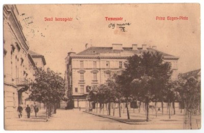 1909 - Timisoara, piata Prinz Eugen (jud. Timis) foto