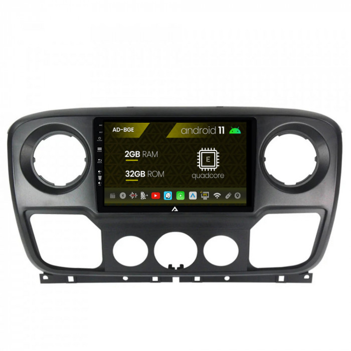 Navigatie Opel Movano Renault Master Nissan NV400 (2011-2021), Android 12, E-Octacore 2GB RAM + 32GB ROM, 10.1 Inch - AD-BGE10002+AD-BGRKIT388V2