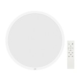 Plafoniera LED PNI D-Light CL2436D 36W, dimabila, cu telecomanda, rotunda, 3000K-6500K, alimentare 230V, 3600 lm, alb