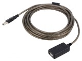 Cablu USB 2.0 Negru 5m USB A la USB A