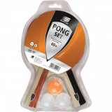 Cumpara ieftin Set Sunflex tenis de masa PONG, 2 palete cu burete + 3 mingi