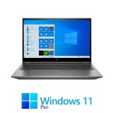 Laptop HP ZBook Fury 15 G7, Hexa Core i7-10850H, 32GB DDR4, SSD, Win 11 Pro
