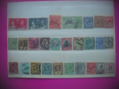 HOPCT LOT NR 616 BRITISH COMONWELTH -27 TIMBRE VECHI-STAMPILAT