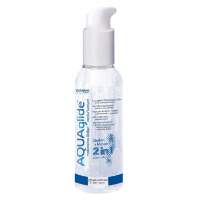 Lubrifiant Aquaglide 2in1 pe Baza de Apa 125 ml foto