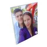 Rama din sticla personalizata cu poza , sublimare, 23 A 18 cm