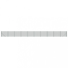 Gard plasa de sarma cu bordura, verde, 1,6x25 m