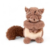 Jucarie plus Veverita cu pui Egmont Toys 15 cm