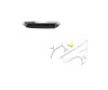 Bandou aripa fata BMW X3 (G01), 06.2017-07.2021; X4 (G02), 03.2018-, partea stanga, crom/negru,