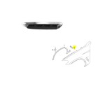 Bandou aripa fata BMW X3 (G01), 06.2017-07.2021; X4 (G02), 03.2018-, partea stanga, crom/negru,