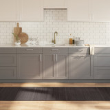 Gossi covor dreptunghiular, maro inchis, 70x300 cm, bambus