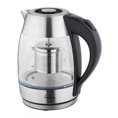 Fierbator electric cu filtru ceai Fram FEK-MTF2200G , 1850-2200 W, 1.8l, filtru detasabil, Gri