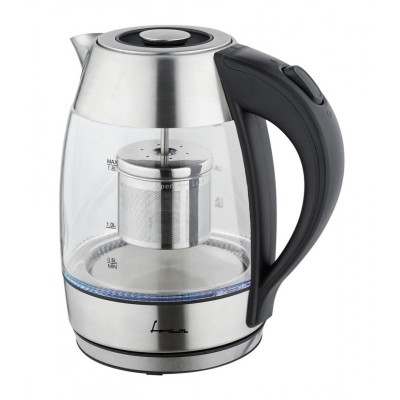 Fierbator electric cu filtru ceai Fram FEK-MTF2200G , 1850-2200 W, 1.8l, filtru detasabil, Gri foto