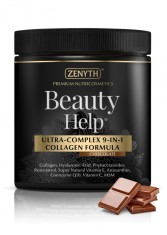 Colagen BEAUTY HELP, Formula 9 in 1, PREMIUM, Chocolate, 300 g, pentru piele, par si unghii,ZENYTH