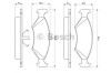 Set placute frana,frana disc FORD FIESTA IV (JA, JB) (1995 - 2002) BOSCH 0 986 466 402