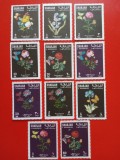 SHARJAH, FLORI - SERIE COMPLETĂ MNH