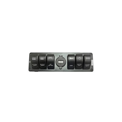 Carcasa suport cu 6 &amp;icirc;ntrerupatoare tip Rocket voltmetru si USB Cod: SPA072 Automotive TrustedCars foto