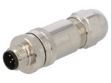 Mufă M12 5-PIN Tată Drept IP67 60V Profibus Pe Cablu, TE Connectivity