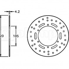 Disc frana fata-spate Gilera Runner VX-VXR - Piaggio Liberty - NRG MC3 - Power DD - Vespa Granturismo - GTS - GTV 50-300cc