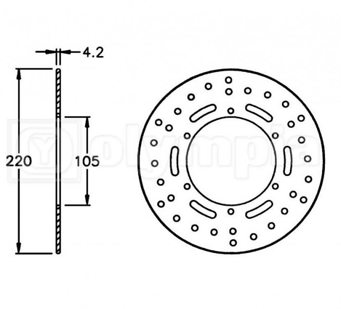 Disc frana fata-spate Gilera Runner VX-VXR - Piaggio Liberty - NRG MC3 - Power DD - Vespa Granturismo - GTS - GTV 50-300cc