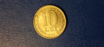 Moneda 10 lei 1992 -Romania- 22 decembrie1989 foto