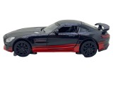 Macheta metal Mercedes SLS replica 1:32 negru cu sunete si lumini deschide usi, capota si portbagaj