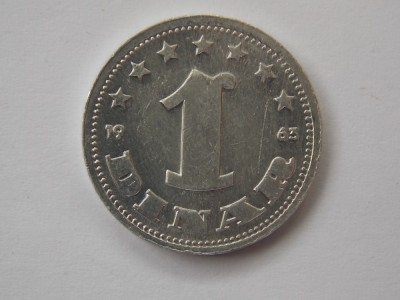 1 DINAR 1963 IUGOSLAVIA foto