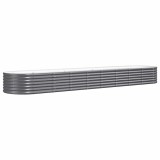 Cumpara ieftin Strat inaltat gradina 368x80x36 cm otel galvanizat