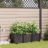 Cumpara ieftin Ghivece de Grădină 1 buc Maro 120 x 40 x 37.5 cm Plastic