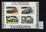 Tanzania, 1986 | Automobil - Celebrare 100 de ani - Maşini de epocă | MNH | aph, Transporturi, Nestampilat