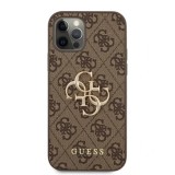 Cumpara ieftin Husa Cover Guess Metal Logo pentru iPhone 12/12 Pro Brown