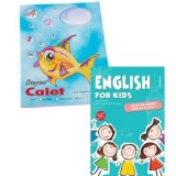 Pachet Caiet tip 1 Pestisor A5, 32 file, Casa Tipografica si English for kids Caiet de lucru pentru clasa 1, Editie color - Cristina Mircea