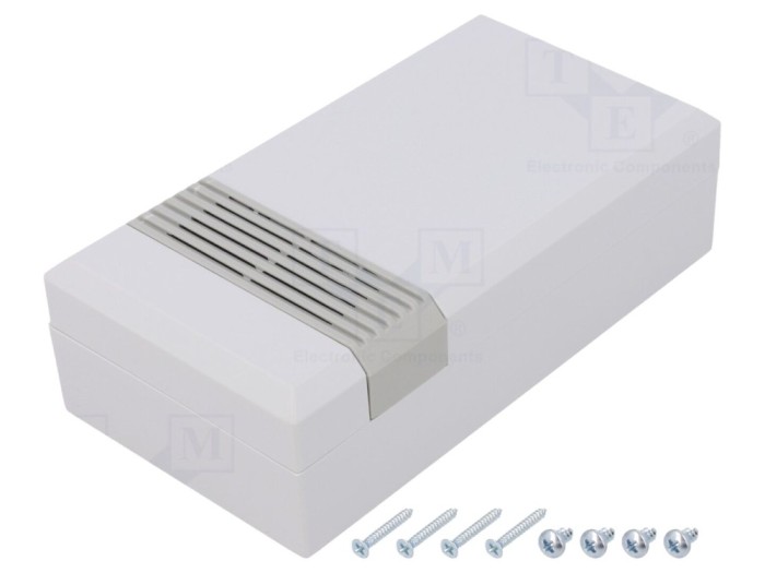 Carcasă universală ventilată ABS gri