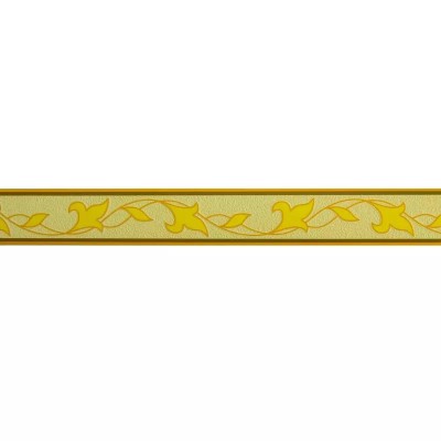 Bordura decorativa pentru tapet, galben, portocaliu, 5.3cm x 10m, F802-122 foto