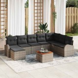 Cumpara ieftin Set de canapele pentru grădină 9 pcs Gri