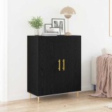 VidaXL Dulap, stejar negru, 69,5x34x90 cm, lemn prelucrat