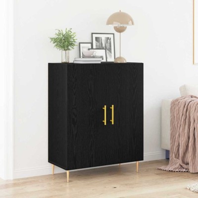 Bufet Stejar negru 69.5 x 34 x 90 cm Lemn compozit foto