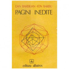 Ion Barbu - Pagini inedite - 104777