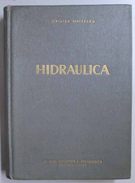 HIDRAULICA de CRISTEA MATEESCU , 1963