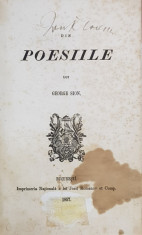 Din Poeziile lui George Sion - Bucuresti, 1857 foto