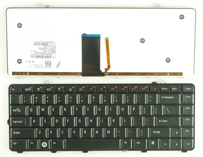 Tastatura laptop Dell Studio 1558 neagra US fara rama